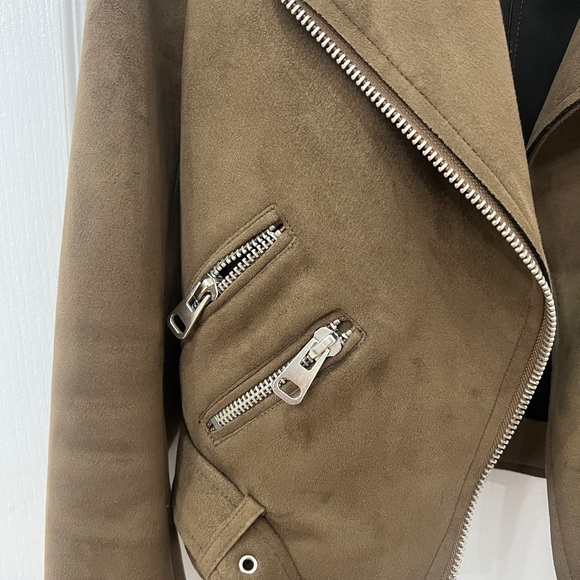 Zara Suede Biker Jacket - Picture 2 of 4